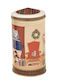 Brandani Weihnachtliche Metallisch Figur Box Beige Höhe 17cm mit Musik