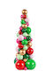 Beleuchtet Weihnachtsdekoration Baum Kegel 31.5cm Verziert Mehrfarbig