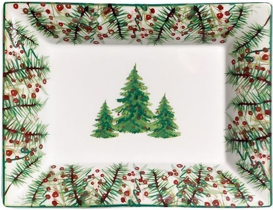 Terra Antica Weihnachtlicher Salve Porzellan Grüns L20.5xB16.2cm.