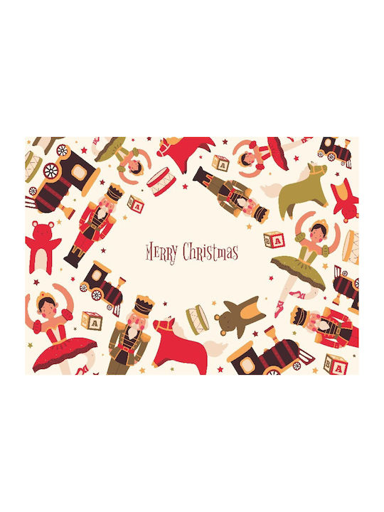 Merry Christmas Set Christmas Placemats Multicolored Disposable L42xW30xH42xD30cm. 12pcs