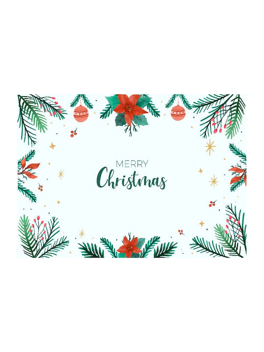 Merry Christmas Set Weihnachtliche Platzsets Grün Einweg L42xB30xH42cm. 12Stück