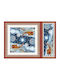 Vassiliadis Bros Set Christmas Tablecloths Runner Fabric Red 4pcs