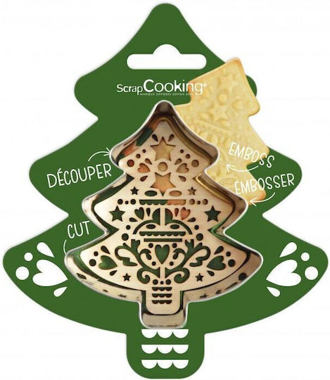 Scrap Cooking Christmas Sweets Pan/Mold Wooden Multicolored
