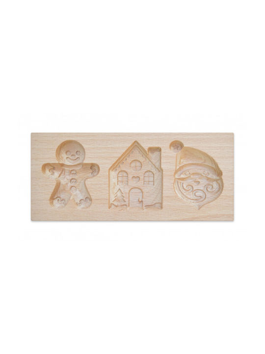 Scrap Cooking Christmas Sweets Pan/Mold Wooden Beige