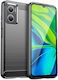 Brushed Carbon Fiber Задна корица Силикон Черен (Redmi 10 5G)