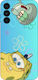 Design Spongebob Umschlag Rückseite Silikon Schwarz (Galaxy A54Oppo A54)