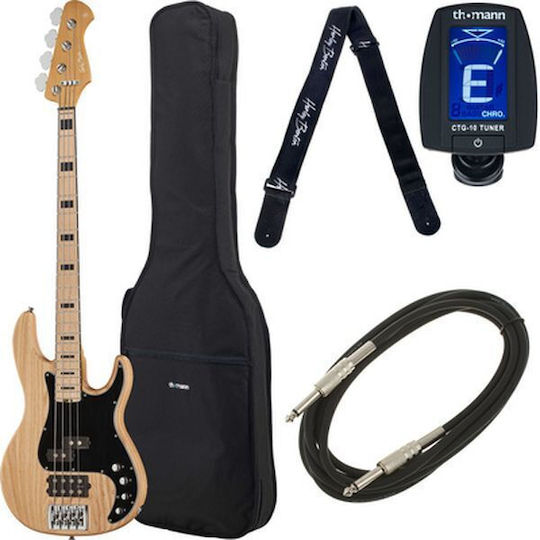 Harley Benton Elektrischer Bass Enhanced Natural