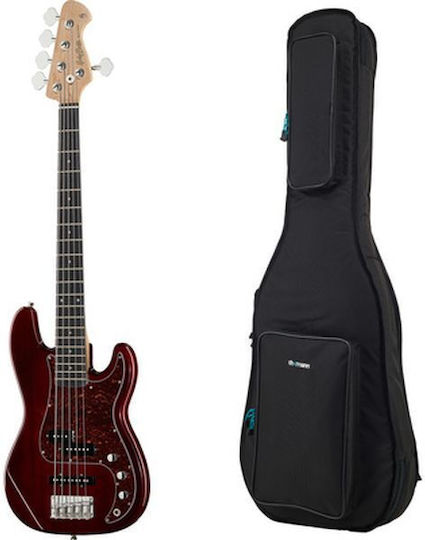 Harley Benton Електрическо бас китара PJ-5 HTR Deluxe Series