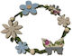 Bunny's Easter Wreath Metallic