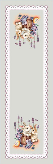 Vassiliadis Bros Easter Tablecloth Fabric White 140x140x47cm