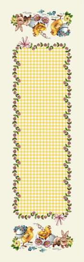 Vassiliadis Bros Easter Tablecloth Fabric White 140x140x47cm