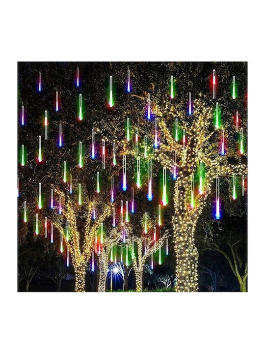 Λαμπάκια LED 0.8μ. x 80εκ. Λευκά τύπου Μετεωρίτης