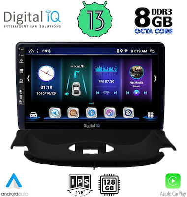 Digital IQ Sistem Audio Auto pentru Peugeot 206 1998-2006 (Bluetooth/USB/AUX/WiFi/GPS/Apple-Carplay) cu Ecran Tactil 9"