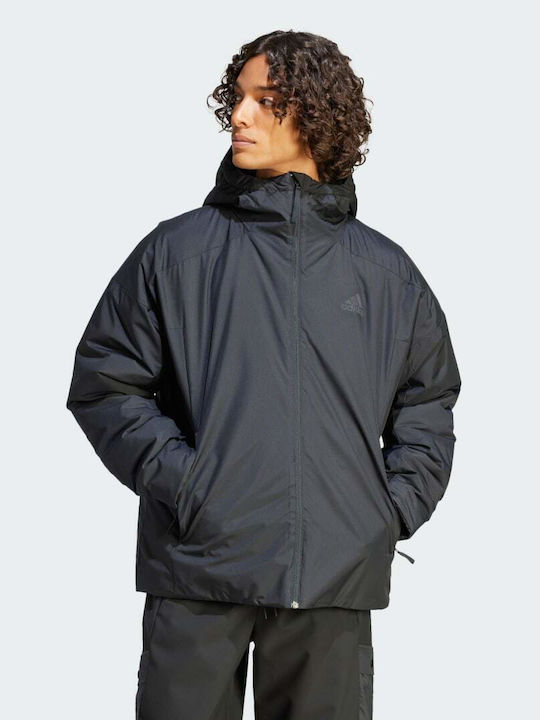 Adidas Traveer Insulated Ανδρικό Χειμωνιάτικο Μπουφάν Μαύρο