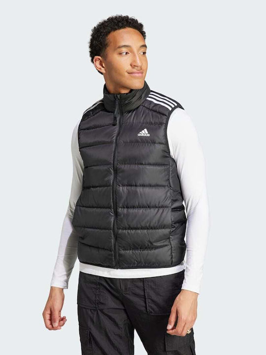 adidas Essentials 3-Stripes Light Down Μπουφάν Puffer Μαύρο