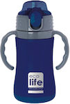 Ecolife Kids Plastic Water Bottle Blue 300ml