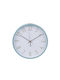 General Trade Wanduhr Kunststoff Hellblau Ø25cm