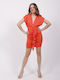 Sommer Mini Abendkleid Orange