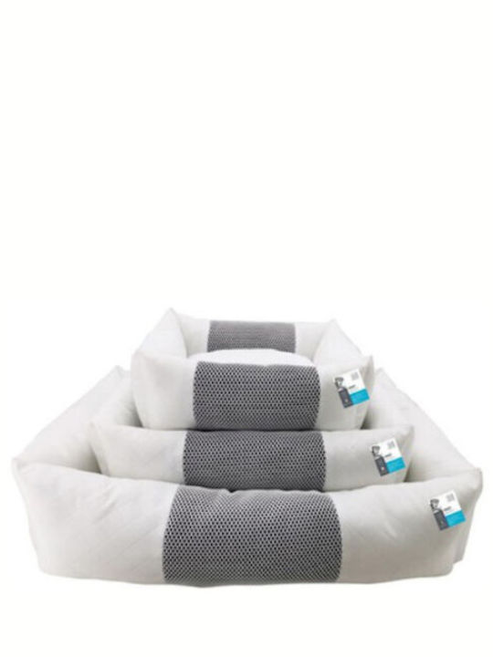 M-Pets Nest Καναπές Κρεβάτι Σκύλου Λευκό / Μπλε 62x53εκ.