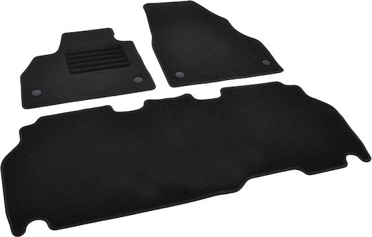 Rigum Set of Front and Rear Mats 3pcs for Mercedes-Benz Citan Renault Kangoo Black