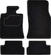 Custopol Set of Front and Rear Mats 4pcs for Kia Mini Subaru Mini Black