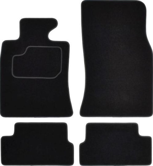Custopol Set of Front and Rear Mats 4pcs for Kia Mini Subaru Mini Black