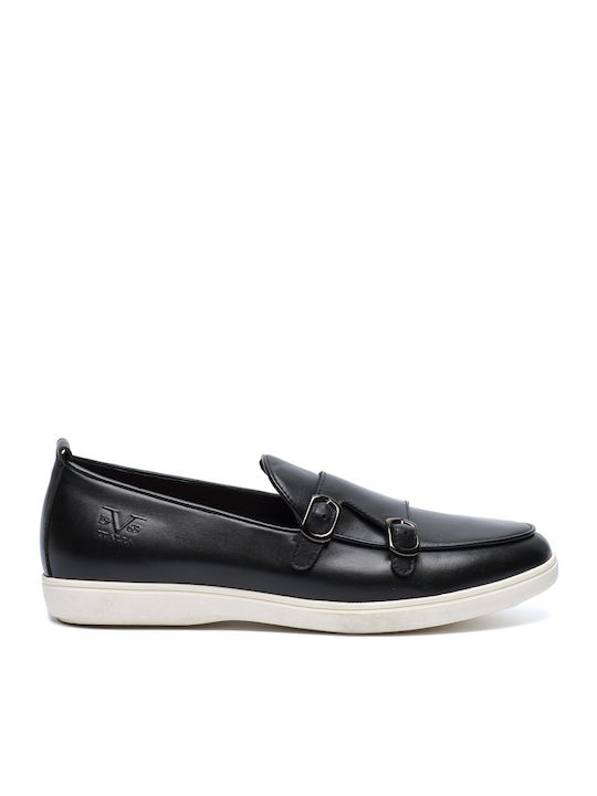 Δερμάτινα Ανδρικά Loafers σε Μαύρο Χρώμα