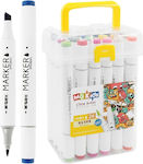 M&G Drawing Markers Double Tip Set 24 Colors