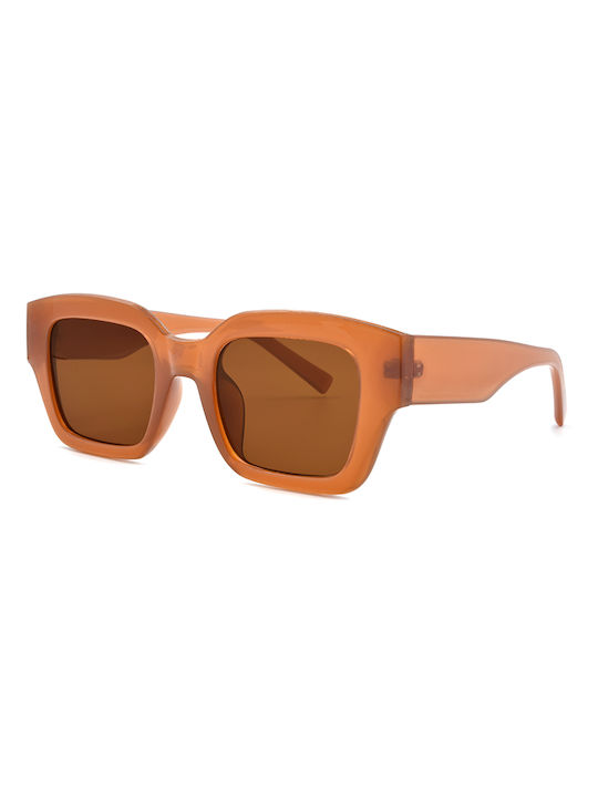Awear Kristen Women's Sunglasses with Brown Plastic Frame and Brown Lens