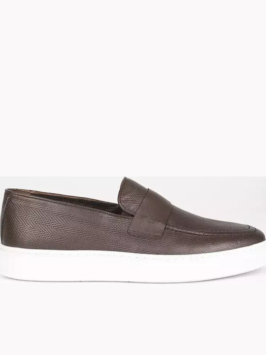 Giacomo Carlo BY880 Herren Mokassins Braun