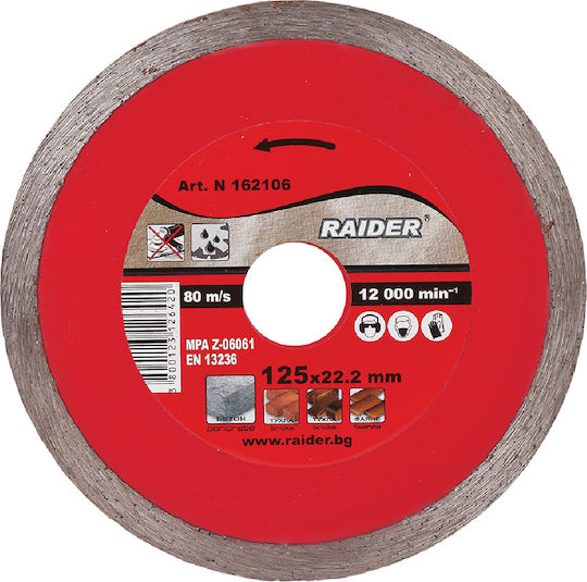 Raider Wet Disc de tăiere Materiale de construcție 110mm