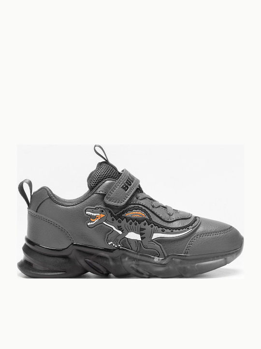 Bull Boys Παιδικά Sneakers με Σκρατς Γκρι