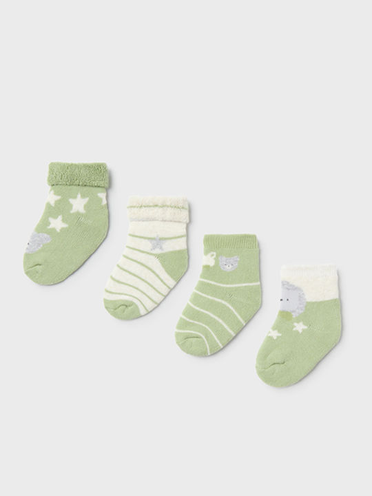 Mayoral Kids' Socks Knee-High Green 4 Pairs
