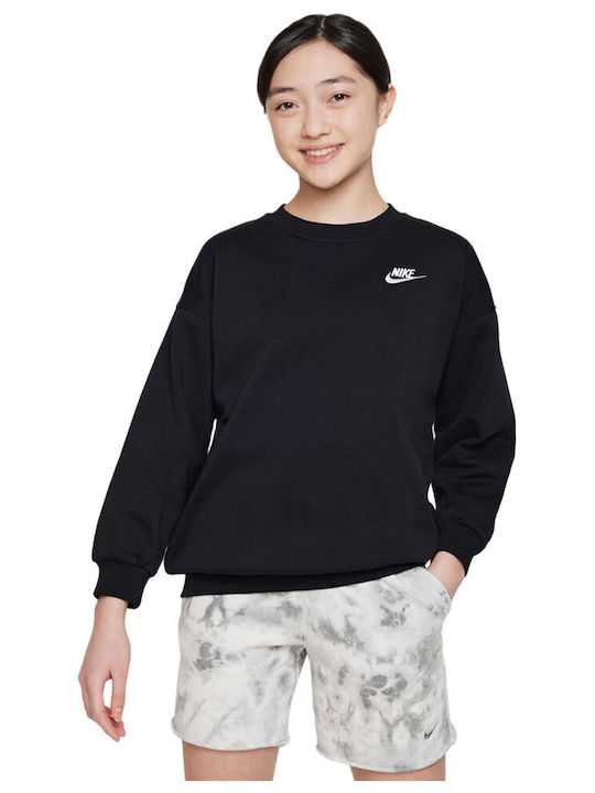 Nike Fleece Παιδικό Φούτερ με Κουκούλα Μαύρο Sp...