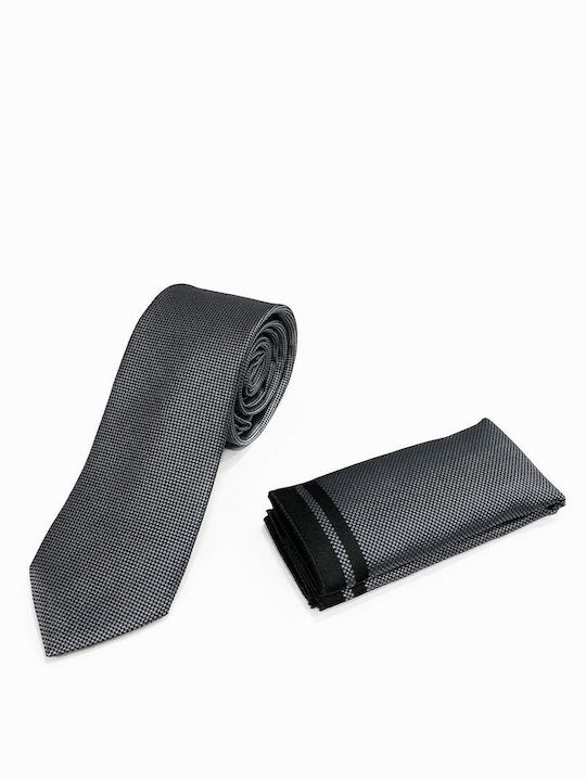 Tresor Men's Tie Set Printed Gray