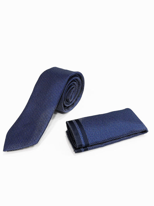 Tresor Σετ Ανδρικής Γραβάτας με Σχέδια σε Navy ...