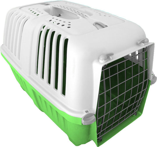 MPS Cușcă de transport pentru câini Verde 33x31.5x48cm