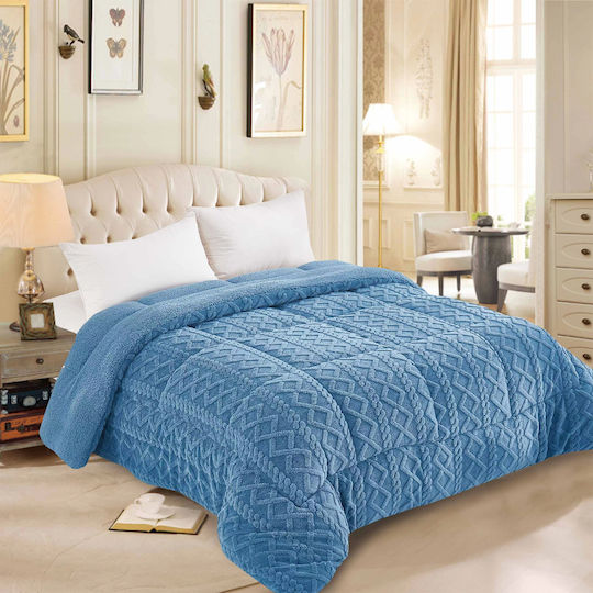 Silk Fashion Duvet Cover Queen 220x240cm Blue 780 GSMGsm