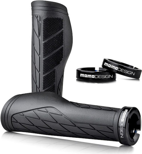 MomoDesign HBG01 52000010 Anatomic Bicycle Handlebar Grips in Black Color