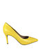 ExclusiveShoes Leather Yellow Heels