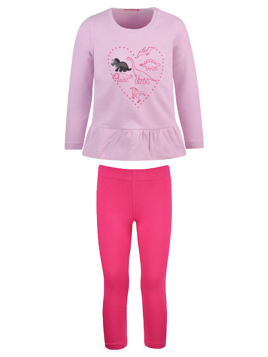 Energiers Kinder Set mit Leggings Winter 2Stück Fuchsie 15-123360-0