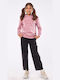 Εβίτα Kids Sweatpants Set Pink 2pcs