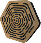 Proacoustics AcouCell Hexa Wood Maze Schallabsorbierendes Panel (1Stück) 55mm in Braun Farbe