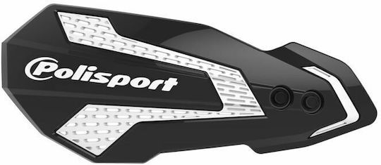 Polisport Motorcycle Protective Hand Guards MX Flow in Black Colour