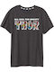 Marvel Γυναικείο T-shirt Γκρι Βαμβακερό