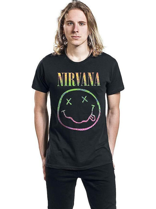 Pegasus Nirvana Bedrucktes T-shirt Schwarz