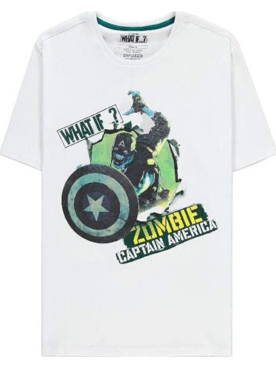 Difuzed Marvel What If... Zombie Captain America T-shirt White