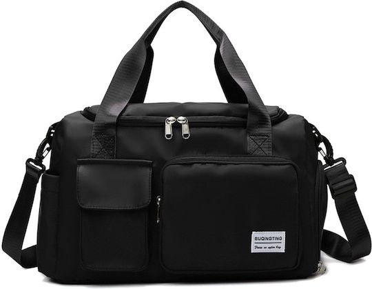 Playbags Σακ Βουαγιάζ 22lt Μαύρο Υφασμάτινο Μ42xΠ20xΥ26εκ.