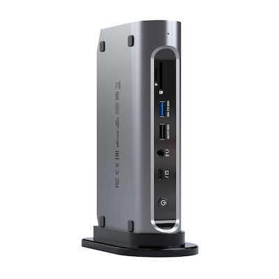 Satechi Thunderbolt 4 Docking Station mit HDMI/DisplayPort 4K PD Ethernet und Verbindung 4 Monitore Gray (ST-DT4PMM-EU)