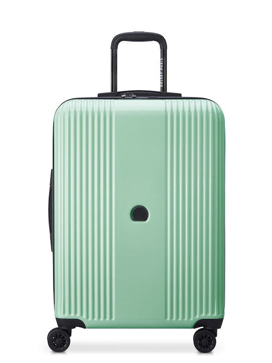 Delsey Ophelie Medium Travel Suitcase Hard Almond with 4 Wheels Height 66cm 389381043EU
